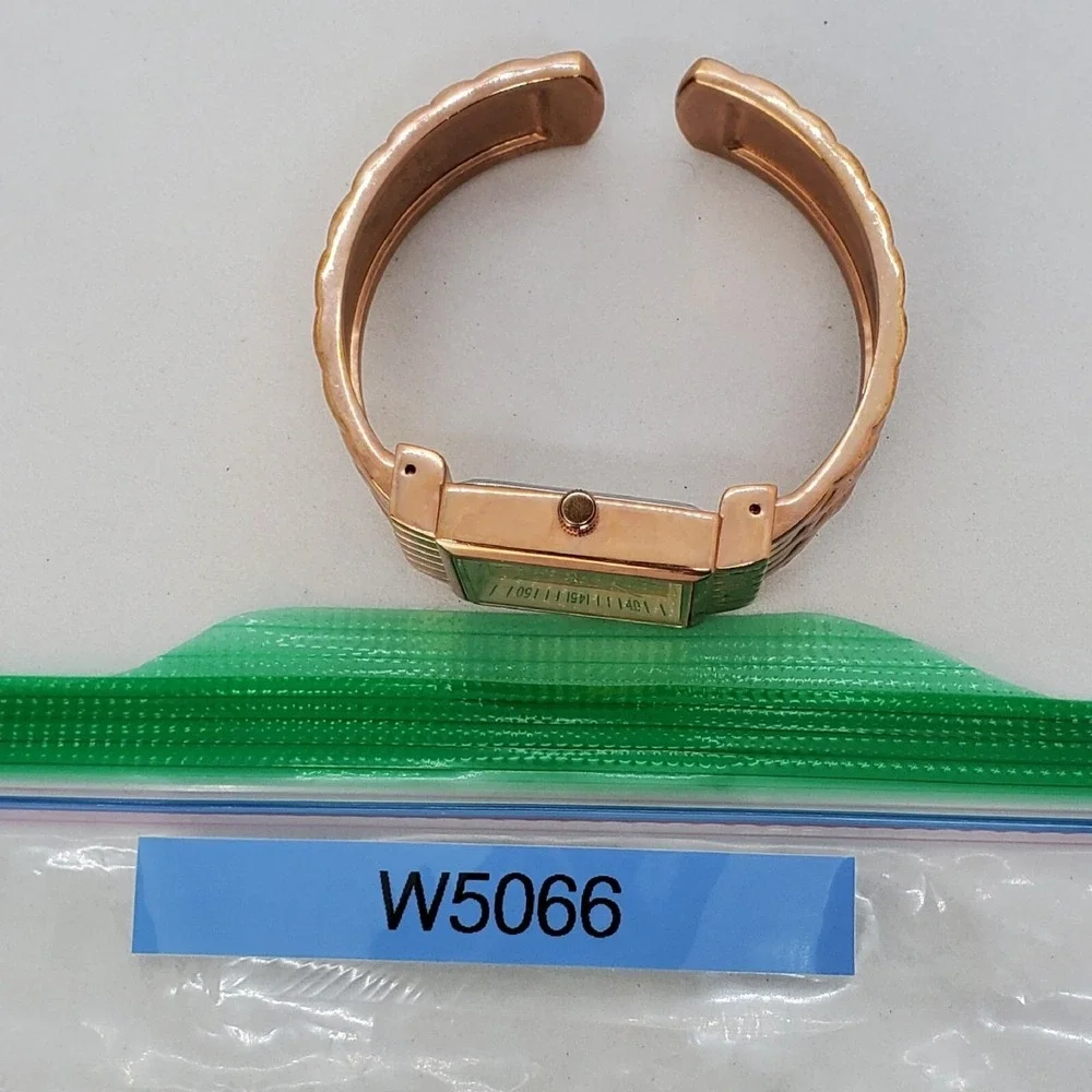 28MM Women's Rose Gold‎ Fashion Casual Cuff Bangle Watch 5.5